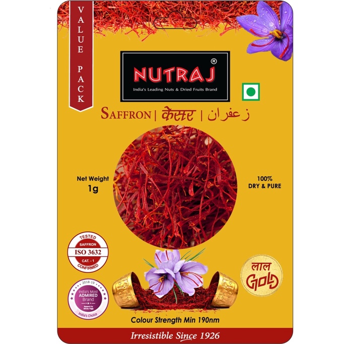 Nutraj Saffron Kesar Blister Pack 1 G Shopee India