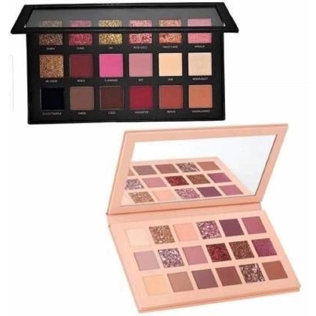 Nude Edition 18 Color Eyeshadow And Rose Gold Edition 18 Color Matte