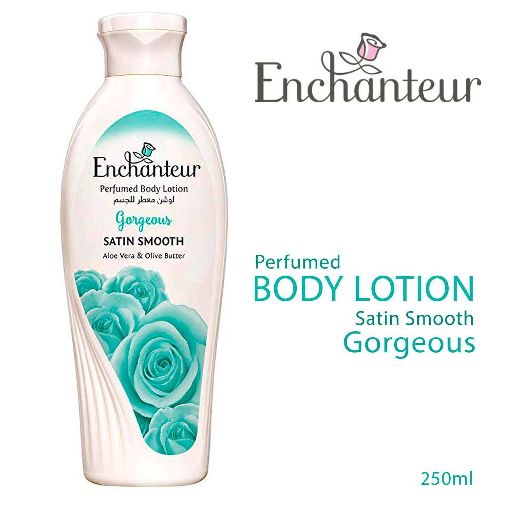 Enchanteur Satin Smooth Body Lotion (250ml) Shopee India