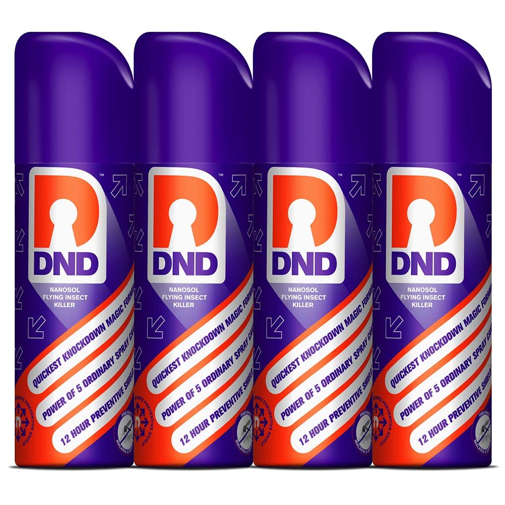 DND Nanosol Flying Insect Killer Mosquito Repellent Aerosol Spray 12 hrs Protection Pack