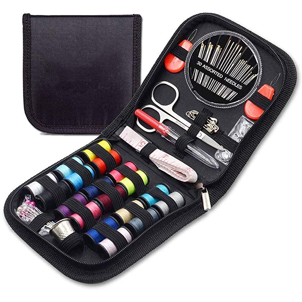 Convenient Stitches Kit with Button for Travel Hotel Amenities Necessities Pin Home Thread Needle SUPVOX 100 Sets Travel Sewing Kits 
