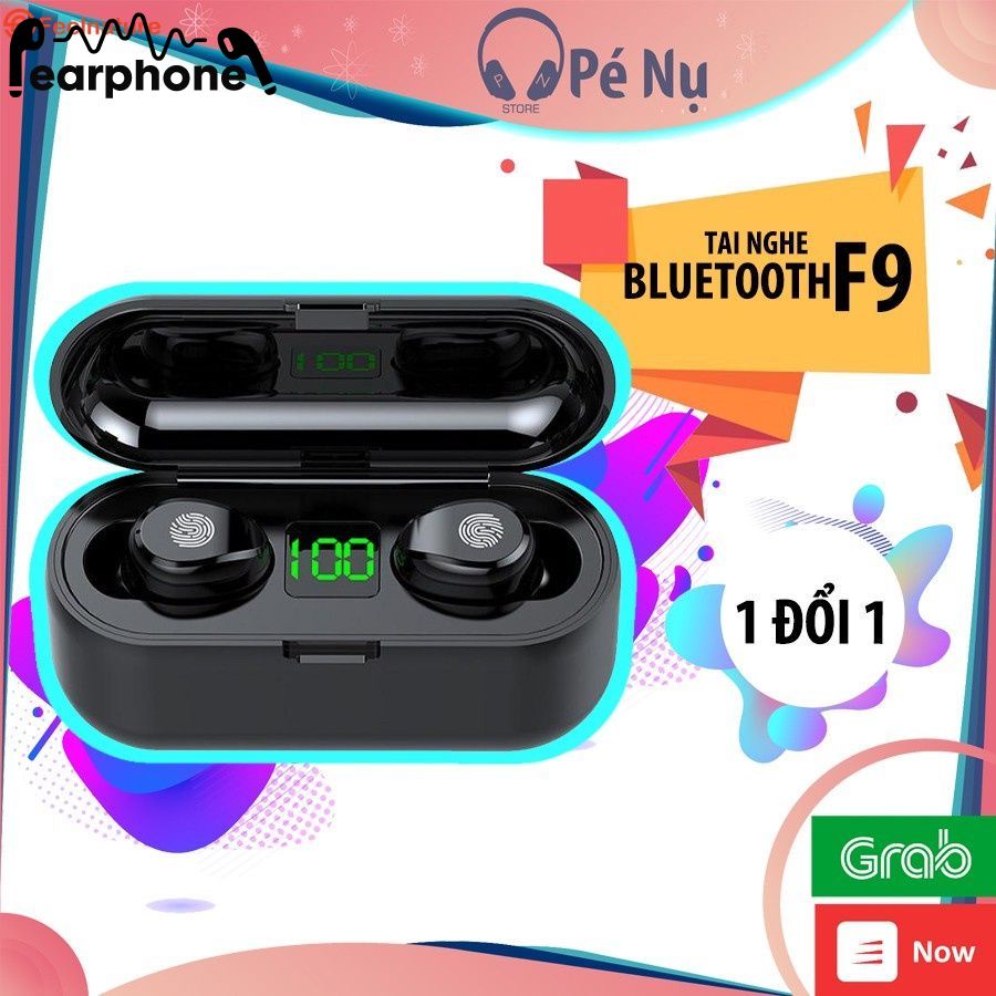 Tai nghe không dây Bluetooth F9 có màn hình LED TWS Sạc tích hợp Ốp lưng 2000mAh IPX67 Cảm giác khử tiếng ồn chống nước