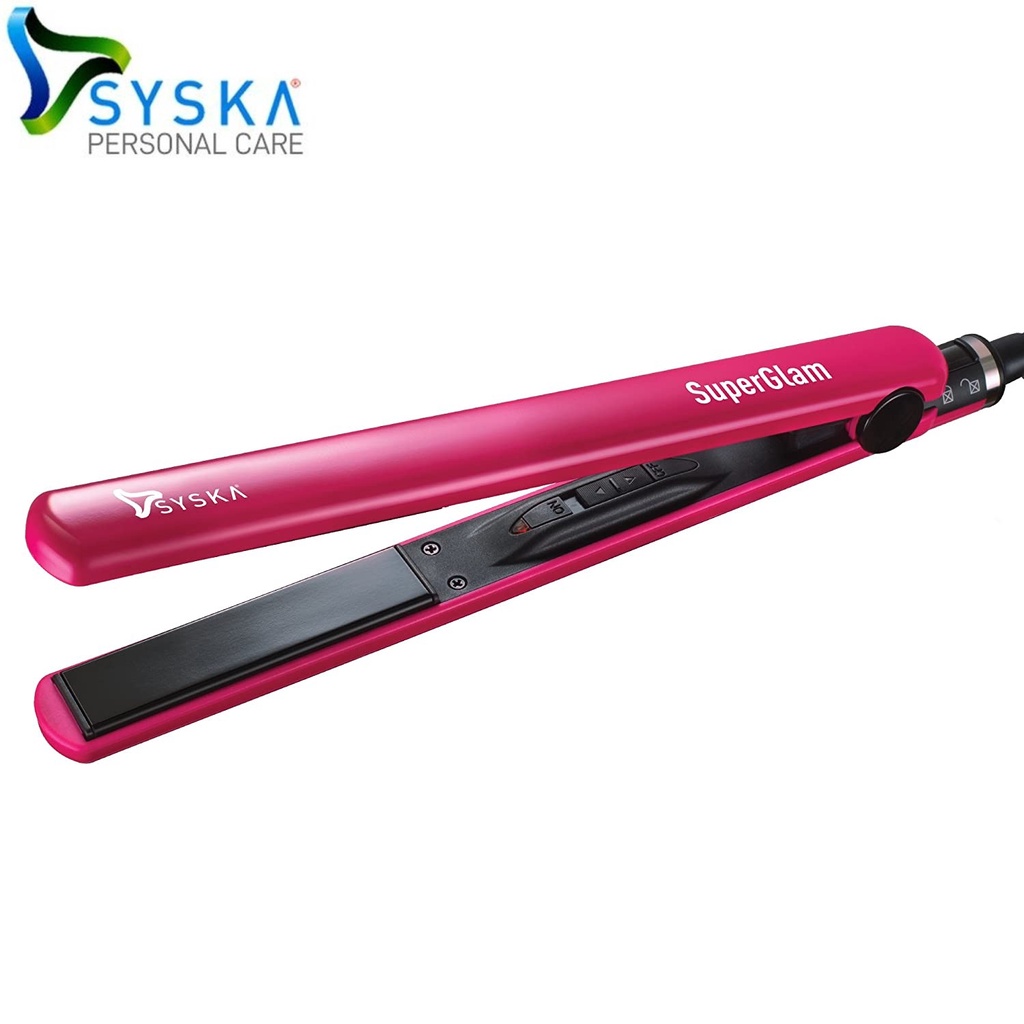 syska-super-glam-hs6810-hair-straightener-pink-shopee-india