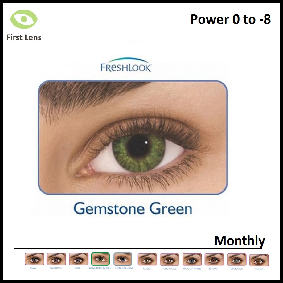 Freshlook Colorblends Gemstone Green Color Lenses 2 Lens Per Box Shopee India