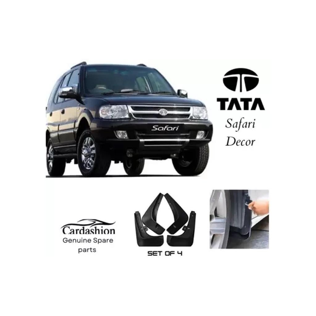 cardashion Front Mud Guard, Rear Mud Guard For Tata Safari Dicor 3.0L