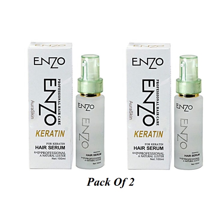 Enzo Professional Hair Care Keratin Hair Serum (100ml) Pack Of 2
