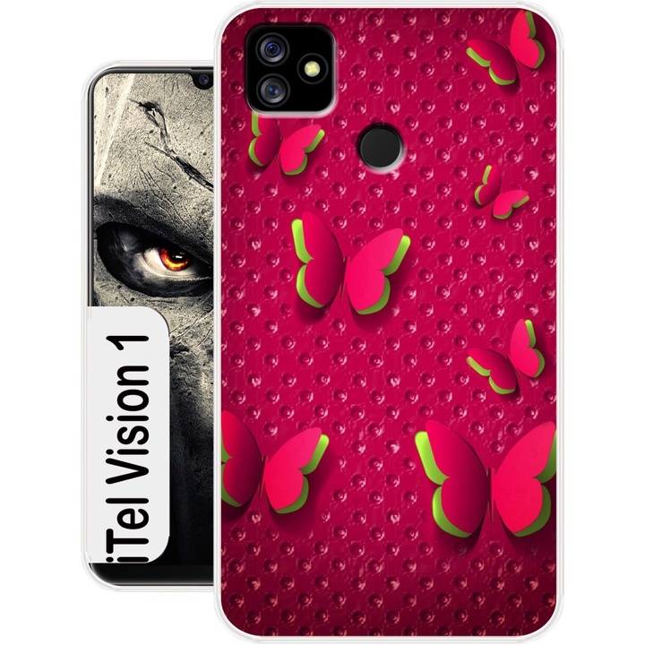 Mobile Back Cover for Itel Vision 1 (Multicolor, Dual Protection, Silicon) Shopee India