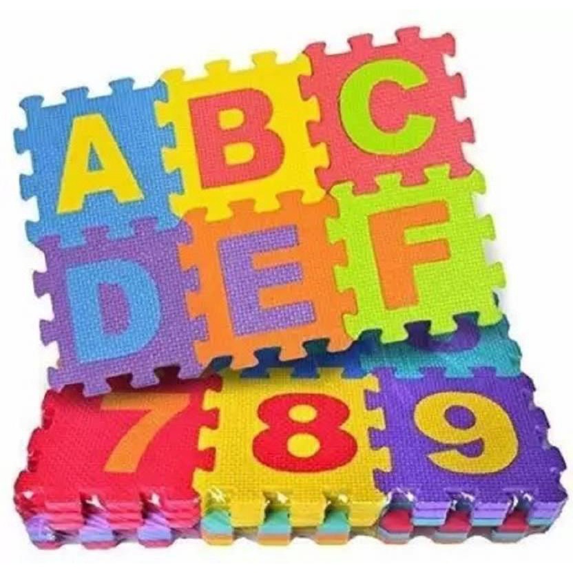Set Soft Baby Floor Play DIY Puzzle Mat EVA Foam Alphabet Numbers Puzzle styleinside 36Pcs 