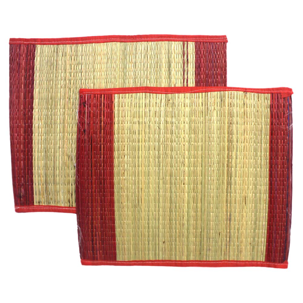Natural Kusha Grass Pooja Aasan (Brown) Pack of 2. Shopee India