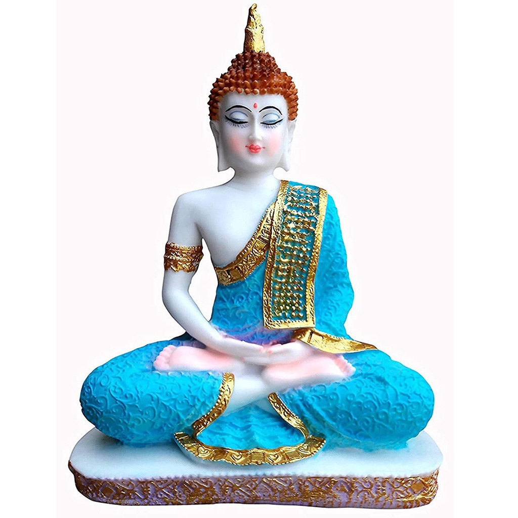 Religious Idol of Lord Gautam Buddha Statue Big Size Idols 22 cm(White
