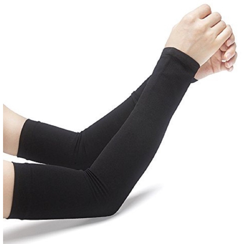 Elite Nylon, Cotton Arm Sleeve For Men & Women (Free, Black) Shopee India