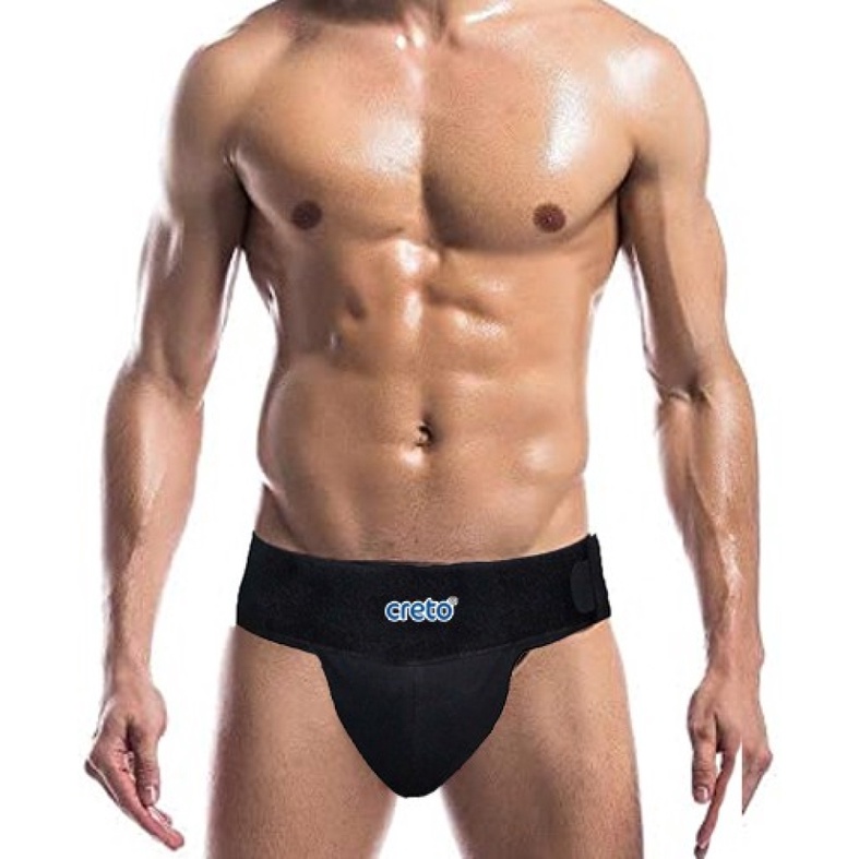 CRETO Scrotal Support, for varicocele and hydrocele lift to the scrotum,Men Support (Black