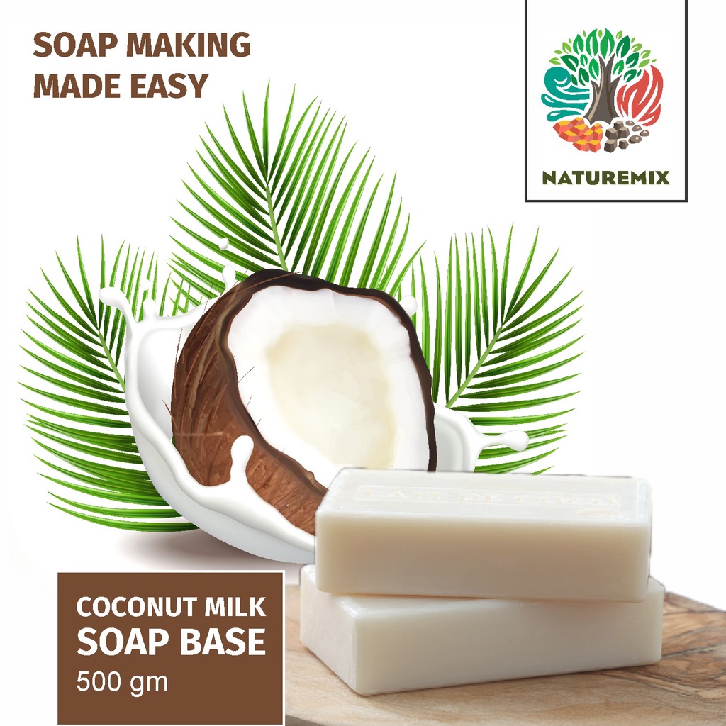 Coconut Milk Soap Base, Skin Moisturize, Melt and Pour Soap Base(500g