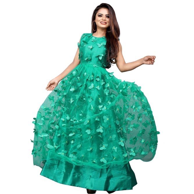 active anarkali gown