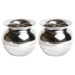 Stainless Steel Lota Smalll Container for Water Lotah Kalash for Puja Home