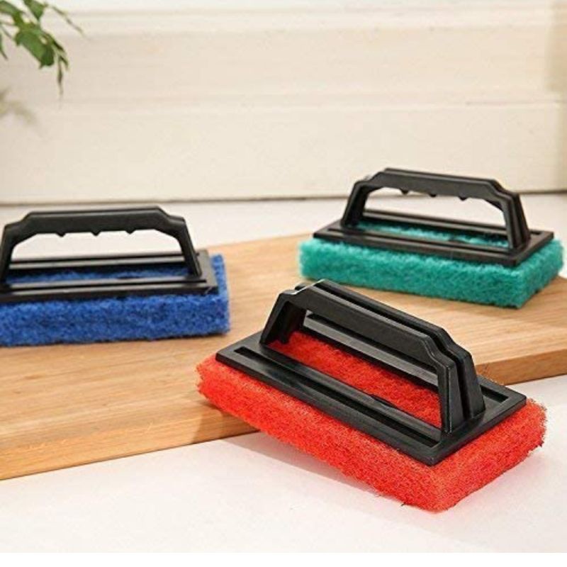 Scrubber Brush Tile Cleaning Floor Cleaning Hard Brush (Set of 2