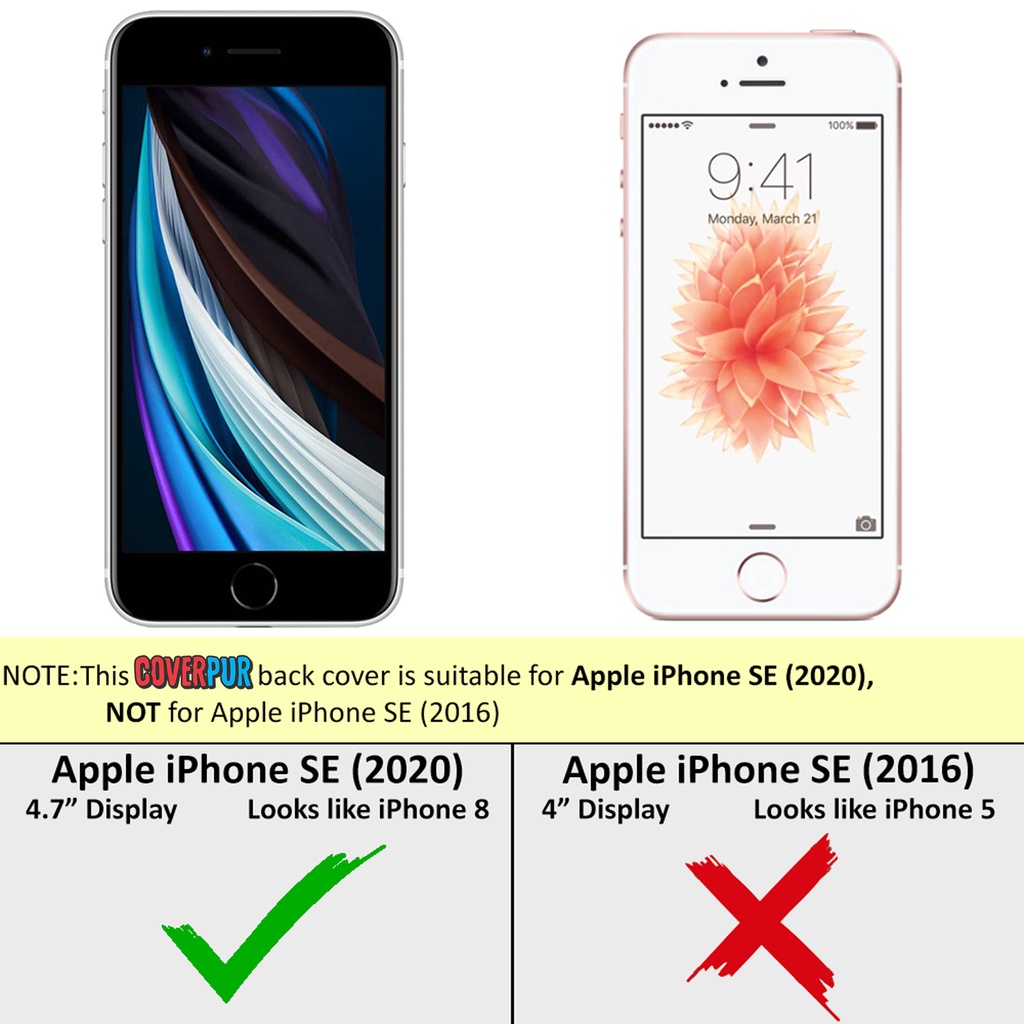 Coverpur Back Cover For Apple Iphone Se Make In India Strong Case Shopee India