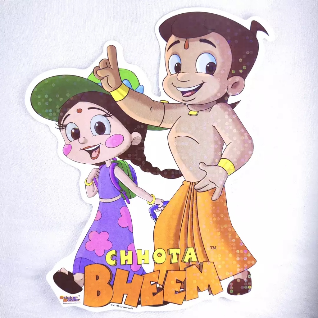 Chhota Bheem With Chutki Sticker | Shopee India