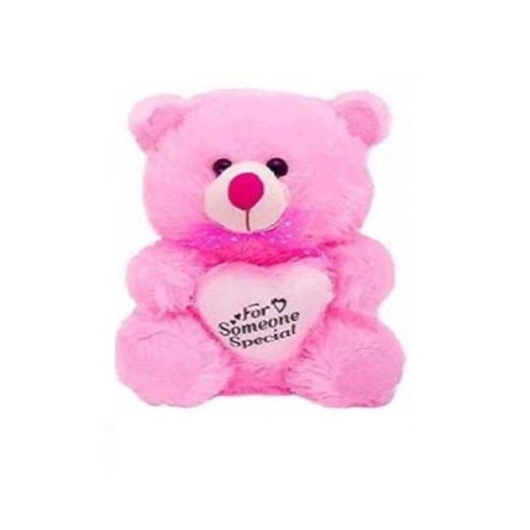 Pink teddy bear with some one special heart 25 cm | Shopee India