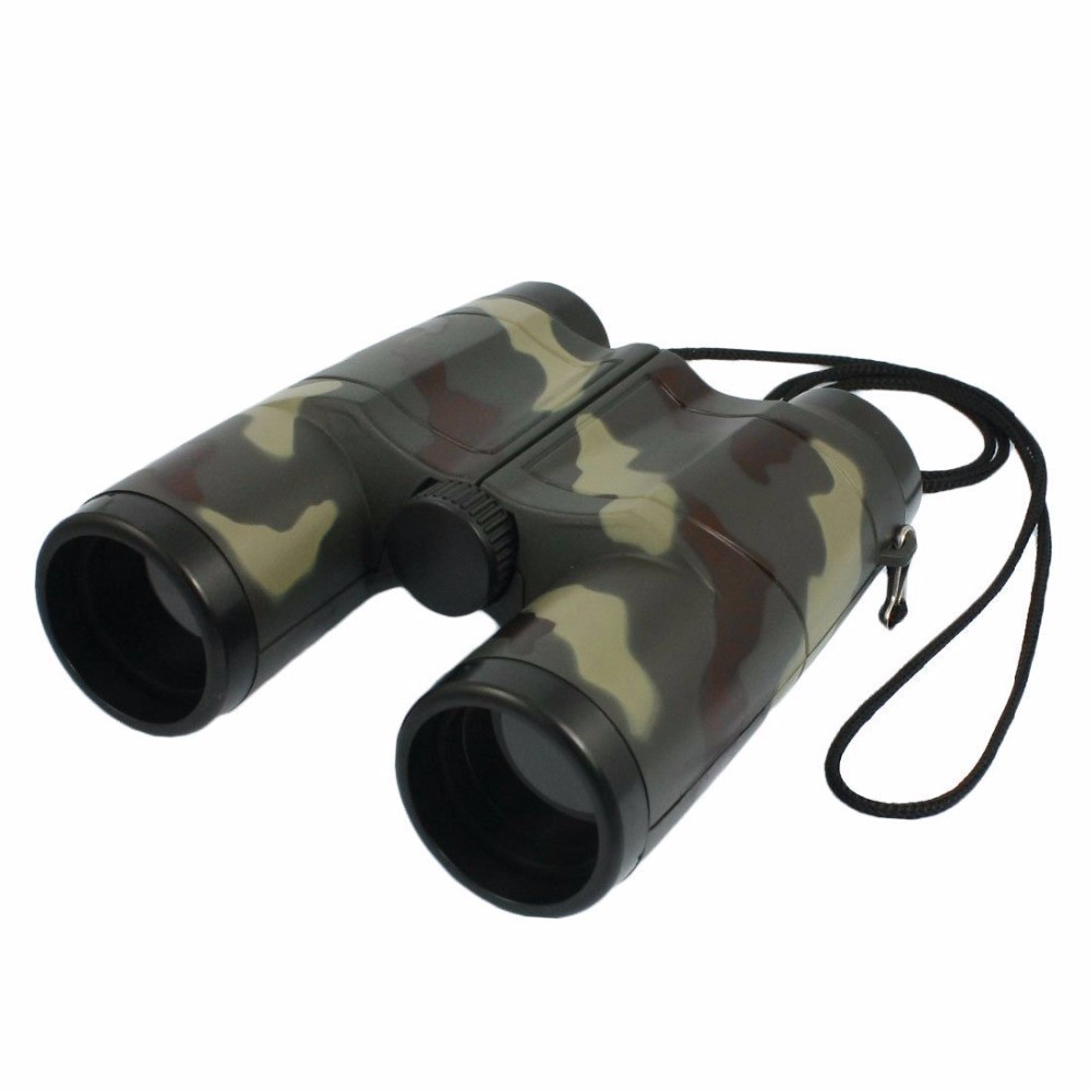 HD Professional Binoculars Telescope Binoculars Outdoor Military Games Toys for Children Kids Kids Binoculars Blue Camouflage 6×42 Outdoor Military Toys with Lanyard