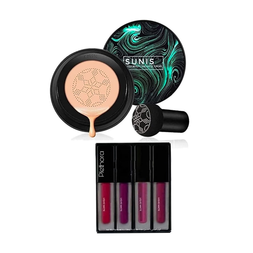 Plethora Sunisa BB Cream Air Cushion Foundation Korean Mushroom Head CC