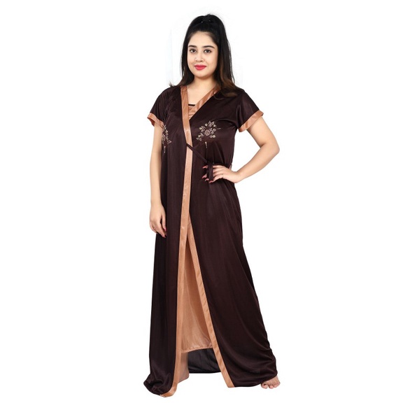 two piece night dress for ladies