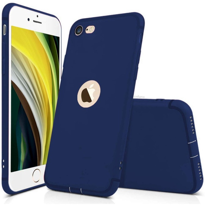 Exotic Flourish Back Cover For Apple Iphone Se Blue Dual Protection Silicon Shopee India