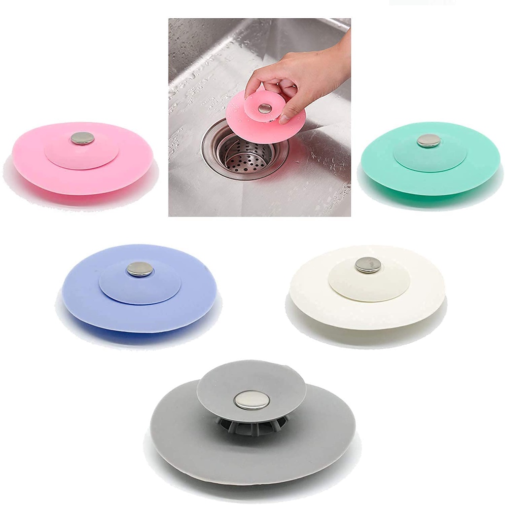 Silicone Shower Drain Cover, Drain Stoppers for Sinks, Bathtub Stopper