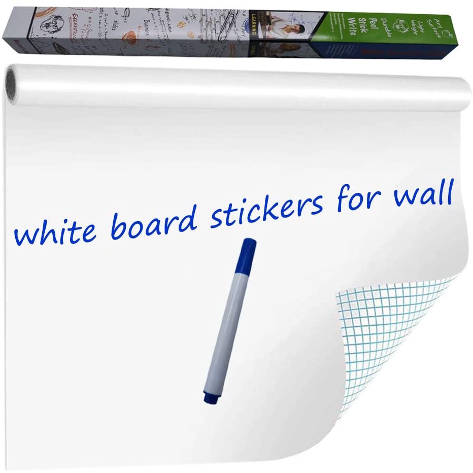 StapX SelfAdhesive White Board Sticker Removable, Whiteboard Sticker