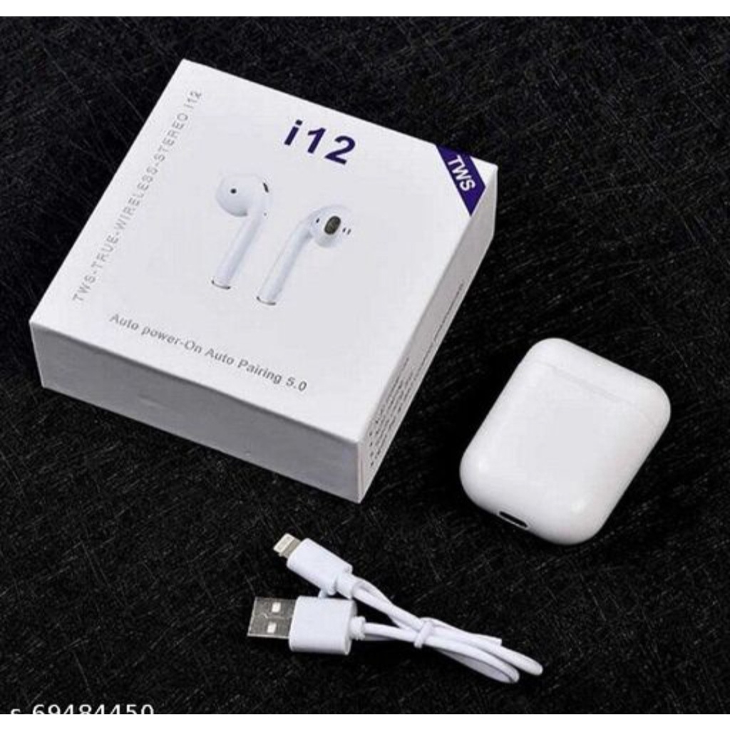 i12 TWS AIRPODS Bluetooth Earphones Touch Sensor with in Built Mic and