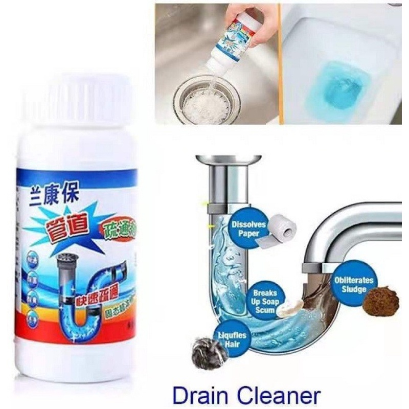 Appacker Sink & Drain Cleaner Chemical Powder Powder Drain Opener (100