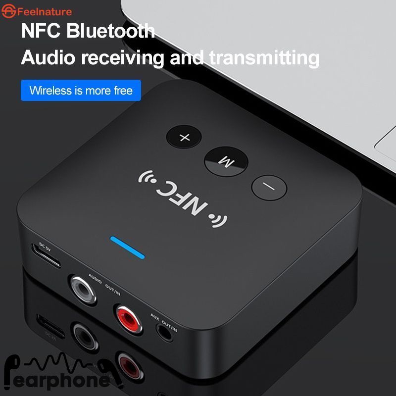 Bộ tiếp hợp âm thanh Bluetooth không dây Bộ thu BT 5.0 TF Card âm thanh nổi 3,5 mm Jack AUX RCA cho Tai nghe ô tô TV CẢM ỨNG