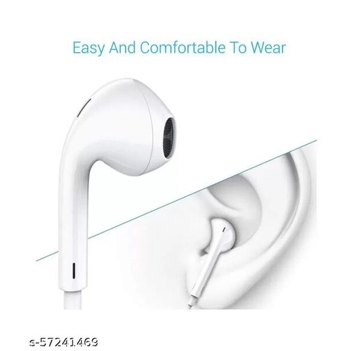Wired Earphones with Built-in Microphone and Volume Control Earphones/Earbuds/Headphones.Earbuds Premium Earphones Stereo Headphones Compatible All and Other Smartphones,White【2PACK】