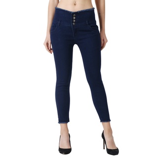 ladies jeans blue colour