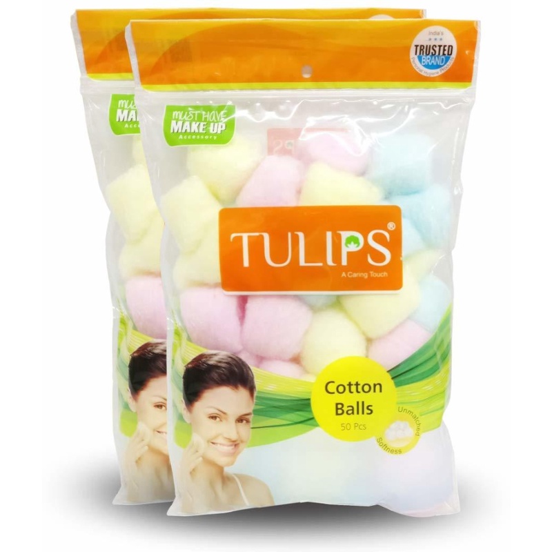 Tulips Color Premium Cotton Pad Balls For Removing Nail Polish, Make Up