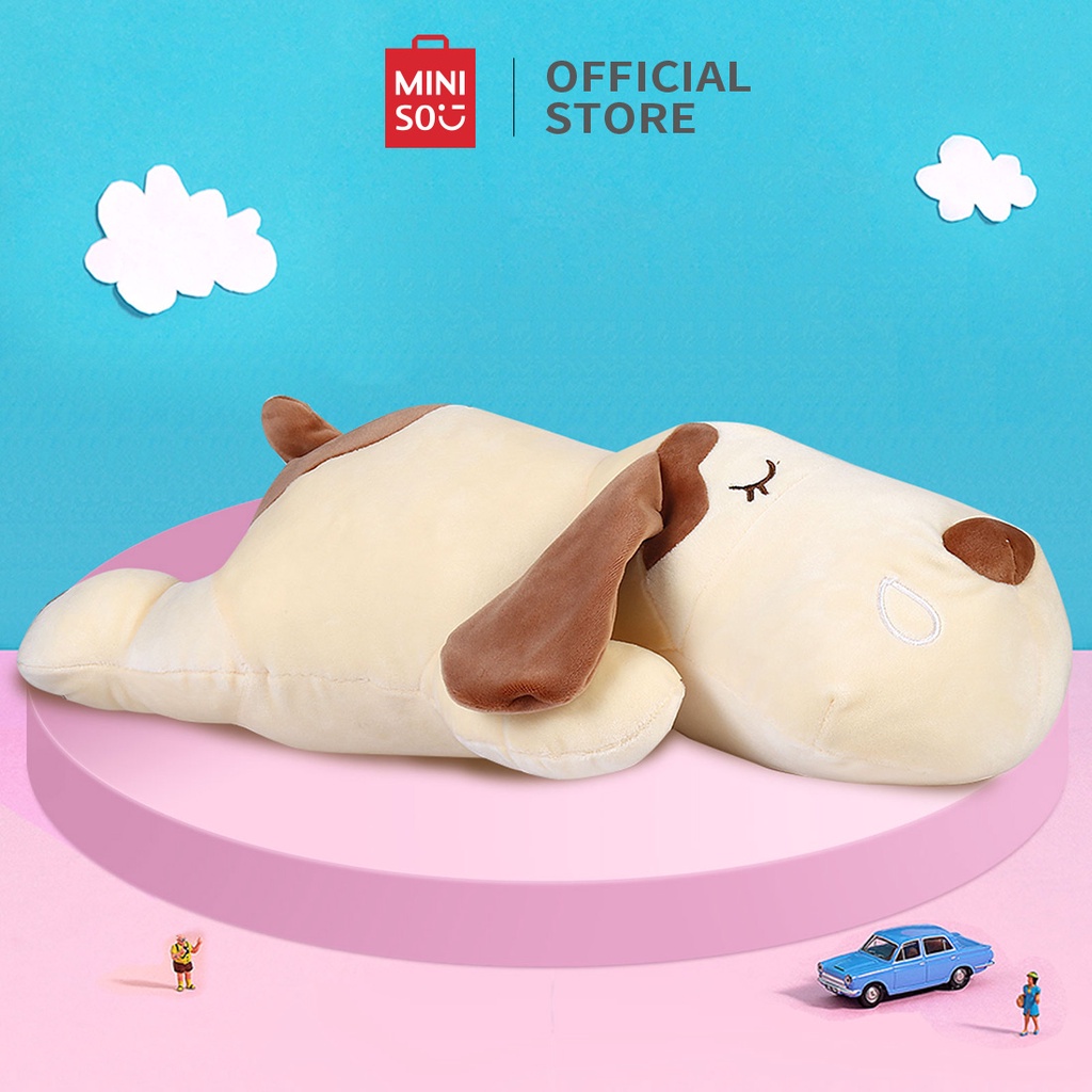 MINISO Dog Plush Toy 45cm(Khaki) Shopee India