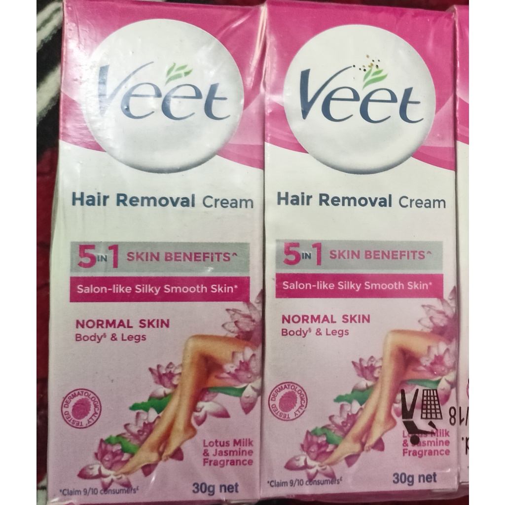 Veet hair removal cream 30gms set of 2 pcs (for soft skin) Shopee India