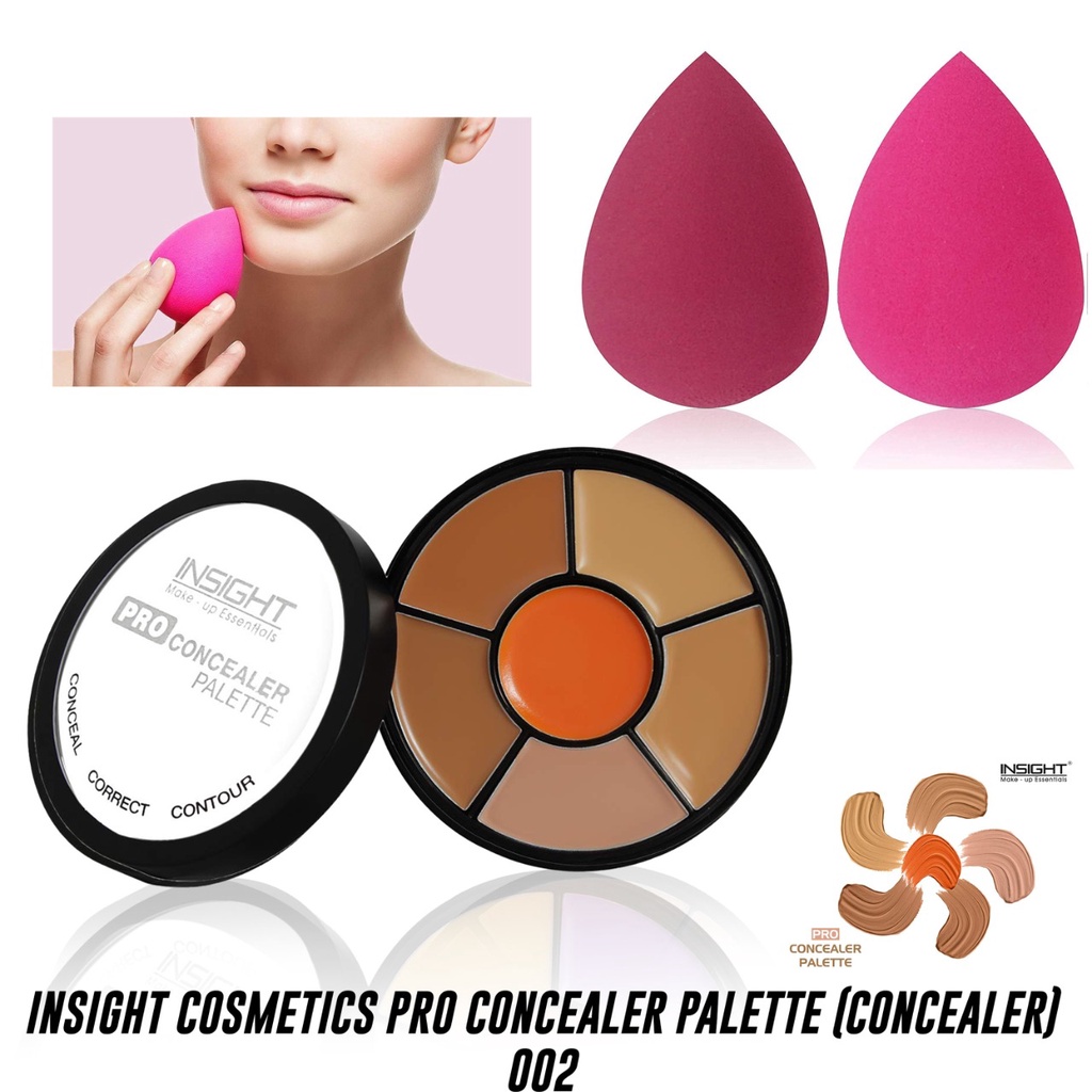 Insight Cosmetics Pro Concealer Palette Corrector A 15gm With Free Blunder Puff 2pcs 5876