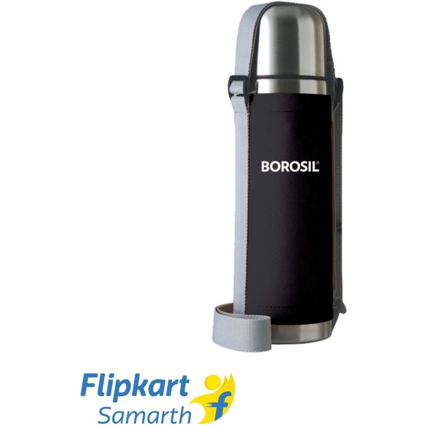 Borosil Hydra Thermo 1000 Ml Flask Black 1000 Ml Bottle Pack Of 1 Black Steel Shopee India