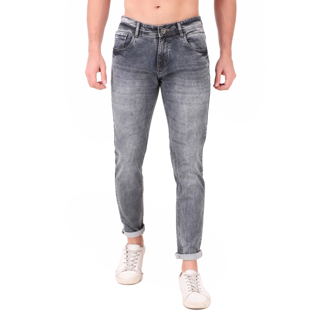 slim fit ankle length jeans for men