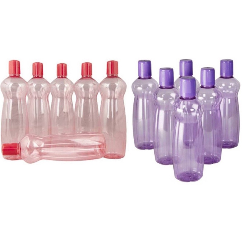 Milton Pacific Red And Purple Plastic Fridge Water Bottle Set Of 12 1000 Ml Bottle Pack Of 12 Purple Red Plastic Shopee India