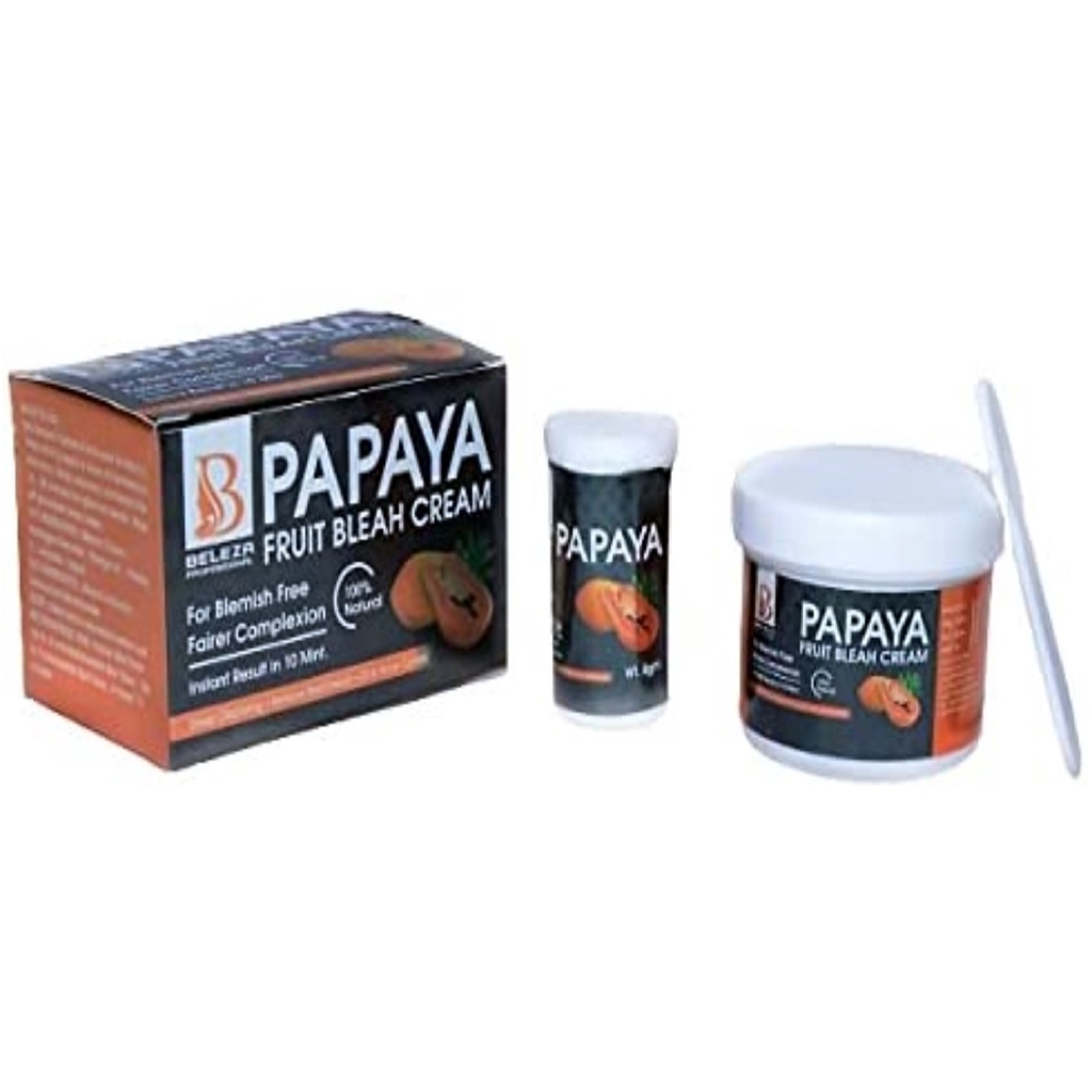 Papaya Fruit Bleach Cream For Blemish Free Fairer Complexion Women
