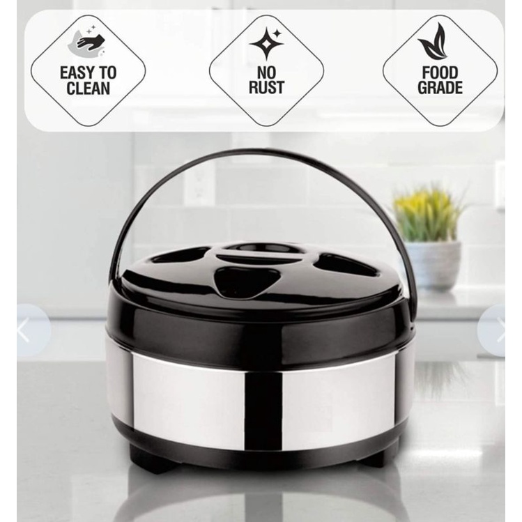 Stainless steel insulated casserole 1500 ML ,Hot pot, Chapati box