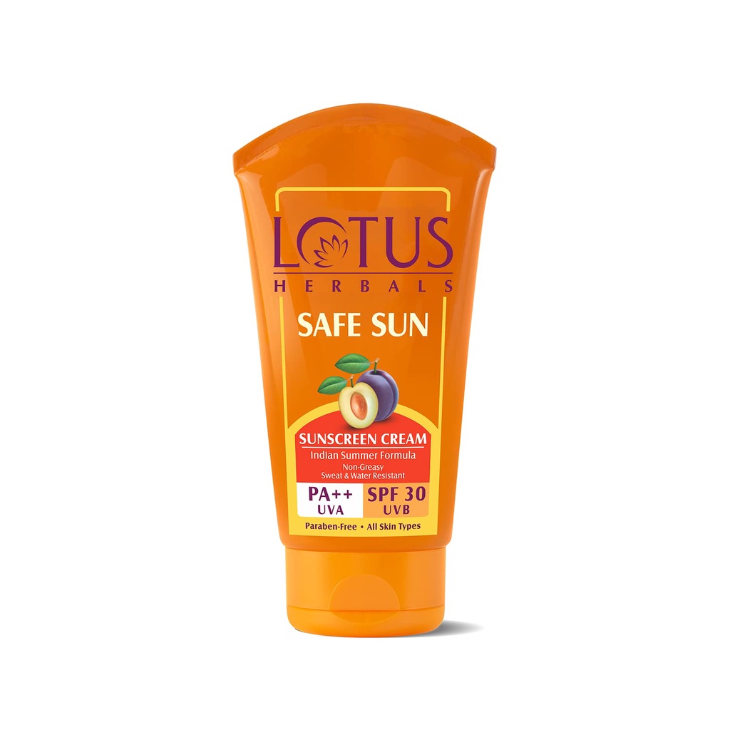 Lotus Herbals Safe Sun Block Cream SPF 30, 100g Shopee India