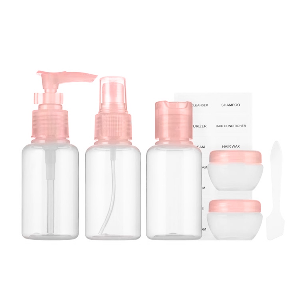 MINISO 6 pieces Travel Bottles and jars Set Portable Multipurpose