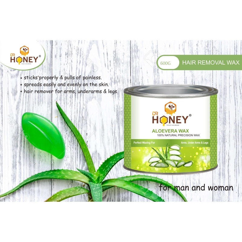 DR.HONEY aloe Vera wax 598.33 gram soft wax waxing For under arms