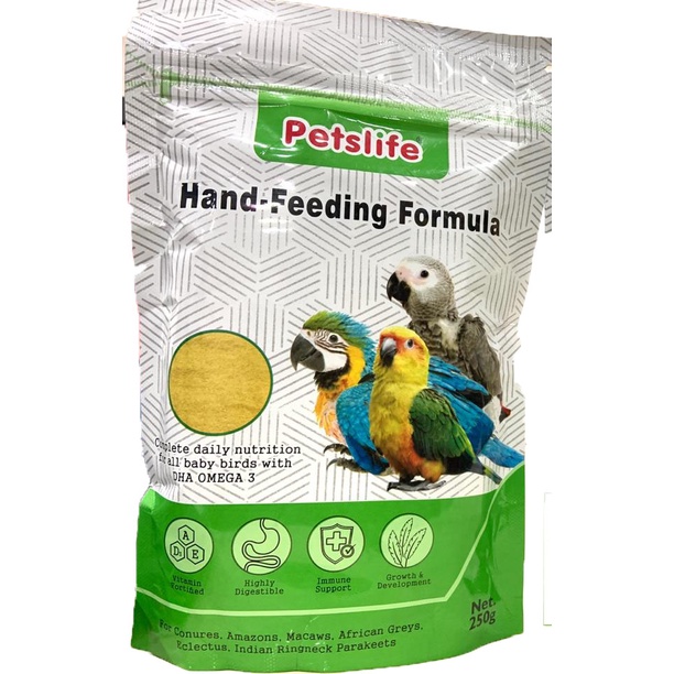 Petslife Hand Feeding Formula Baby Bird Food (250g) Shopee India