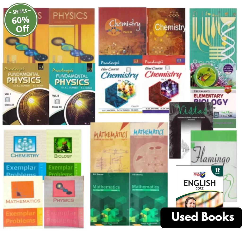 Class 12th All Books Set- English (PCMB)- Jumbo- NCERT + Guide ...