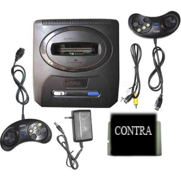 16 Bit Video TV Game console Sega With 1 contra cassettes & Inbuilt ...