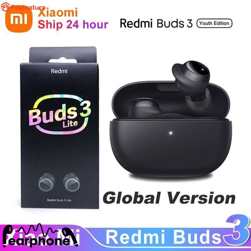 Tai nghe Bluetooth không dây Xiaomi Redmi Buds 3 Lite Phiên bản dành cho giới trẻ dành cho Android Iphone 12 Pro max FEEL